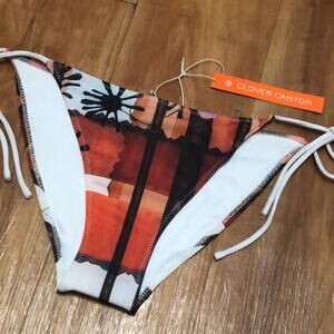 Clover Canyon Print String Bikini Size Large